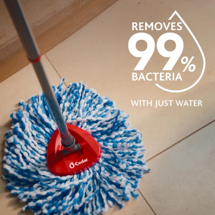 Microfiber Spin Mop Refill Replacement Head, Washable - 1-Pack, Blue