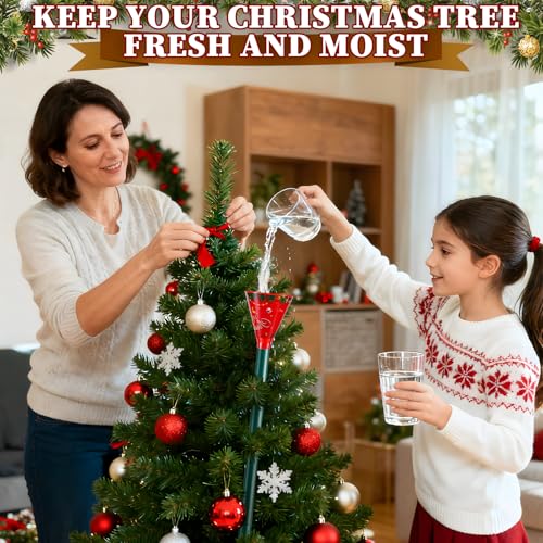 39.3" Christmas Tree Watering Funnel & Long Tube System for Live Trees