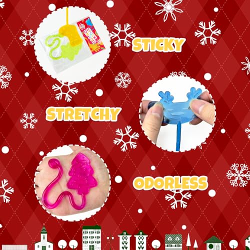 Leetous 200 PCS Christmas Stocking Stuffers - Holiday Sticky Hands for Kids & Parties