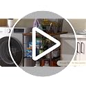 3-Tier Rolling Kitchen Microwave Cart with Lockable Wheels & Hooks