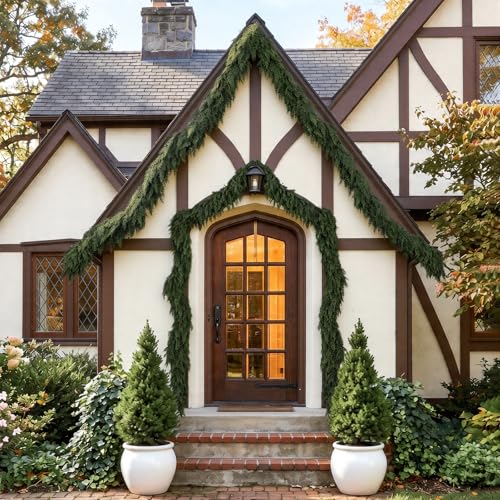 9ft Real Touch Artificial Cedar Garland for Christmas Holiday Decor
