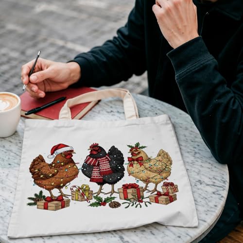 LZYRF Christmas Chicken Reusable Holiday Gift Bags Party Favors