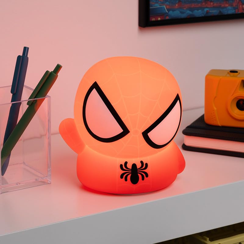 Silicone Superhero Squishy Desk Lamp with Auto-Off Timer & Rechargeable