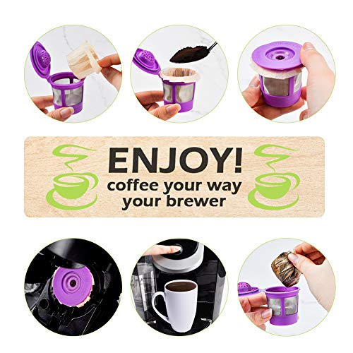 Disposable Paper Coffee Filters for Reusable Single Serve Pods - 300 Count