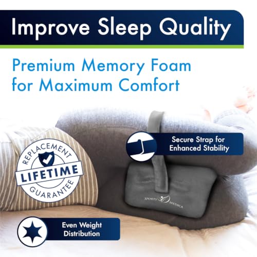 Memory Foam Knee Pillow for Side Sleepers | Sciatica & Back Relief