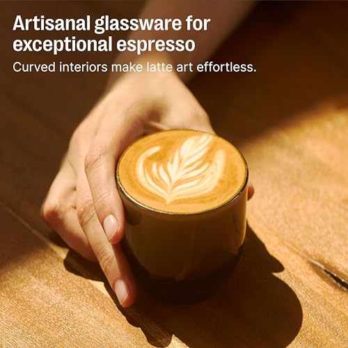 Fellow Pirch Espresso Shot Glasses Set of 2, 3.5 oz, Weighted Thick Glass - Woodland Variation