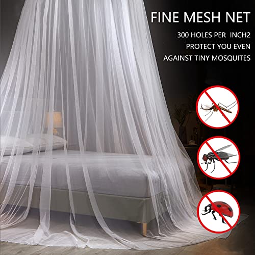 White Dome Mosquito Net Bed Canopy for Crib, Kids & Adult Beds