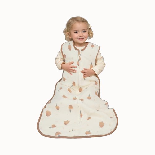 Sleeping Sack for Toddlers (2-3T) - Lightweight Muslin Cotton, 0.8-1.0 Tog, Wearable Blanket, Extra Long, 4-Layer, Warm for All Seasons, 24-36 Months Large Sleeping Bag