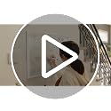 Magnetic Arch Locker Mirror, 9 x 6 Inch Gold Frame Mirror