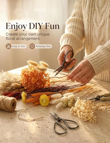 Natural Dried Flower Bouquet Set for DIY Floral Arrangements & Decor