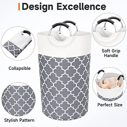 Fabspace Large Collapsible Laundry Basket 82L Tall Waterproof Hamper