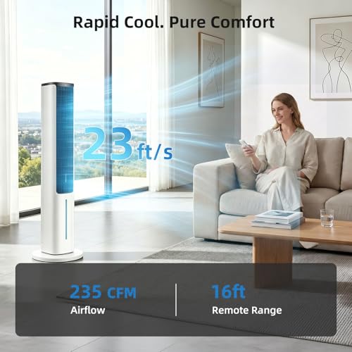 Portable Evaporative Air Cooler with Ice Packs and Aromatherapy Pad