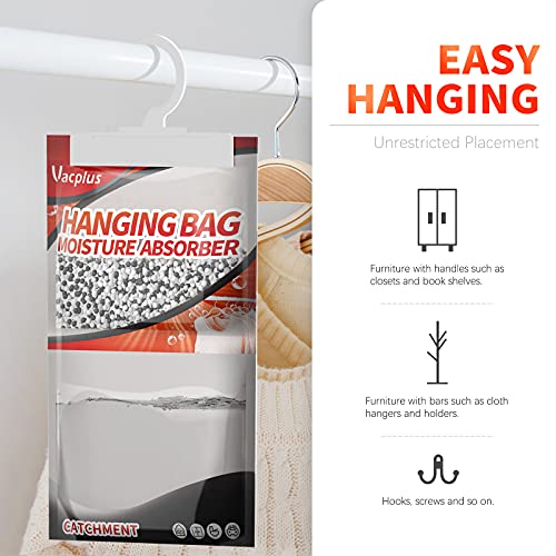 Hanging Moisture Absorber Dehumidifier Bags 10 Pack for Closet