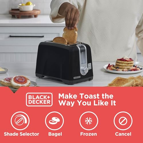 2-Slice Toaster with Extra-Wide Slots & 6 Toasting Shade Settings