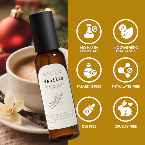 Vanilla Room Spray & Odor Eliminator, Long-Lasting Fragrance Mist - 2 Pack