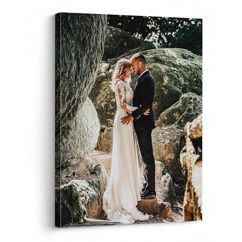 P&L ART Personalized Custom Canvas Print - Framed Photo Wall Art 8x10