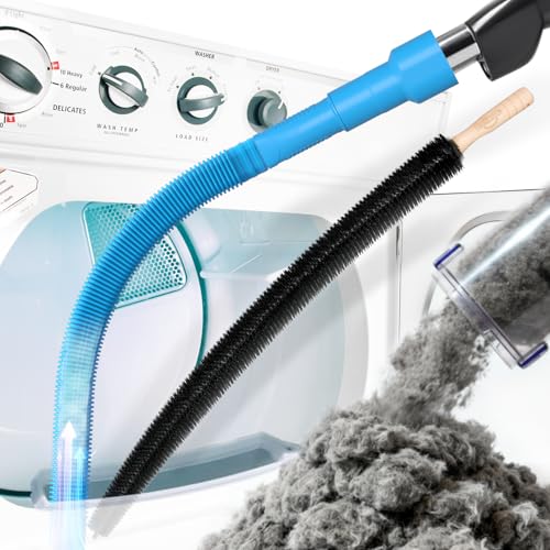 Holikme Dryer Vent Cleaner Kit 2-Pack - Lint Vacuum Hose & Brush