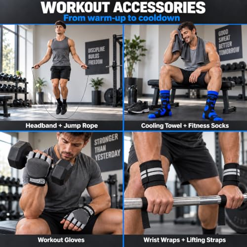 Kederwa Fitness Advent Calendar 2026 for Men & Teens - 24 Workout Gear Items