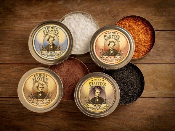 King Floyd's Black Lava Rimming Salt - 4 oz Decorative Cocktail Salt - Spicy Margarita & Bloody Mary Garnish