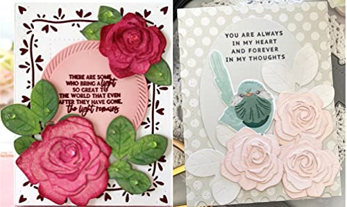 Ammsochy Layer Flower Metal Cutting Dies 14.5x10.3cm Scrapbooking Embossing Template