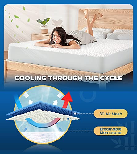 100% Waterproof King Mattress Protector - Hypoallergenic & Breathable