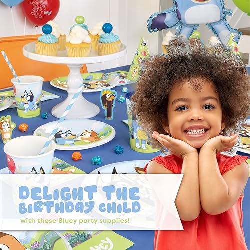 Animated Dog Birthday Party Supplies Kit for 16 Guests with Tableware