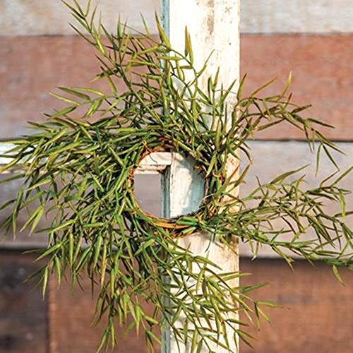 10-Inch Dill Candle Ring - Artificial Herb Mini Wreath for Home Decor