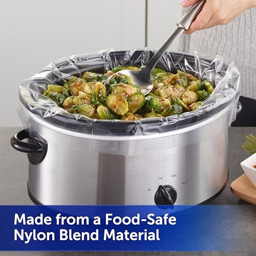 Reynolds Kitchens Slow Cooker Liners 20 Count - Fits 3-8 Quart, BPA-Free, Easy Cleanup