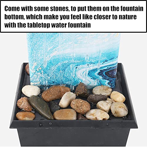 Tabletop Stone Fountain Indoor Water Feature for Relaxation & Decor
