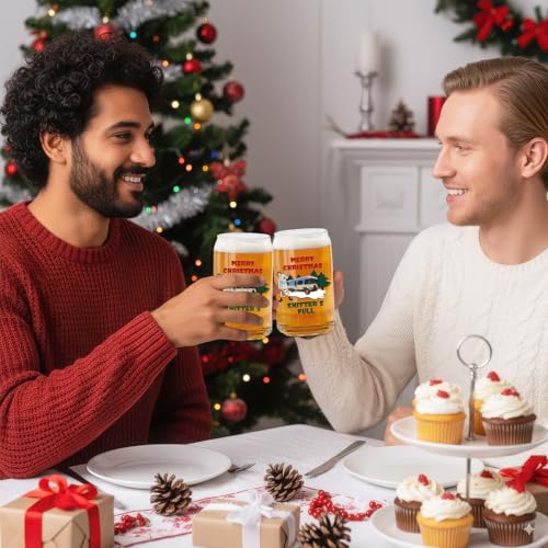 Arsemica 16oz Funny Christmas Beer Glass - Cousin Eddie Holiday Mug Gift