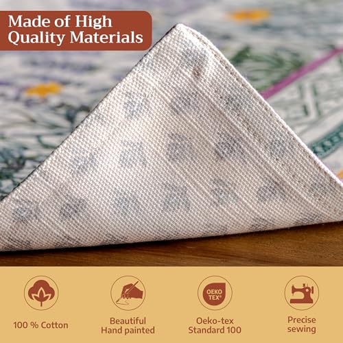 Maison d'Hermine Fanny Lavender 13x19 Placemats Set of 4 - 100% Cotton, Reusable