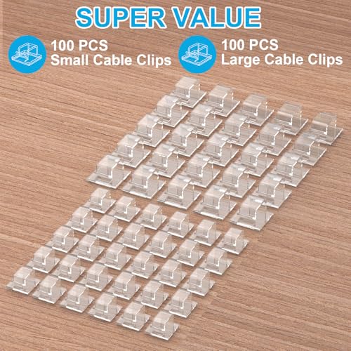 TidyHelper 105 PCS Adhesive Christmas Light Clips & Cable Holders