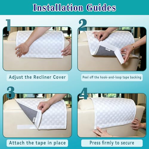 Cooling Headrest Cover for Recliners & Sofas - Non-Slip, Washable