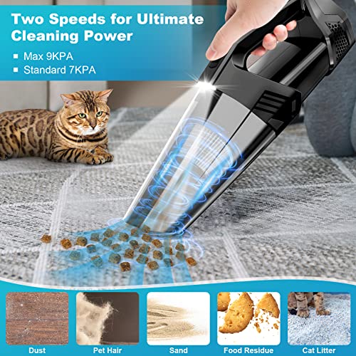 Blestan Cordless Handheld Car Vacuum Cleaner with LED Light 9kPa