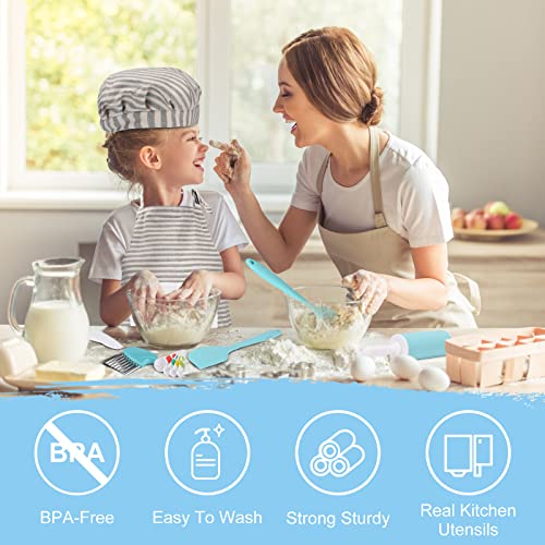 Kids Cooking and Baking Set with Storage Case and Recipe Cards