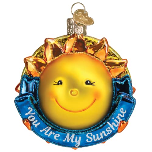 Old World Christmas You Are My Sunshine Glass Blown Ornament - Handcrafted Holiday Decoration