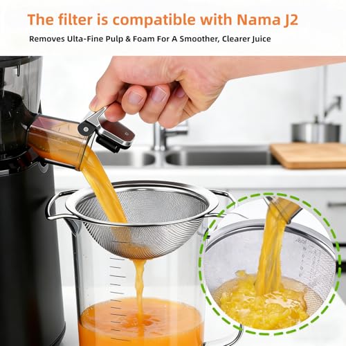 Stainless Steel Fine Mesh Juice Strainer for Smooth Pulp-Free Juicing