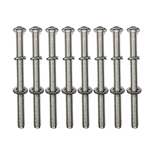 Universal Bed Frame Hardware Kit - 3-Inch Stainless Steel Bolts & Lock Nuts