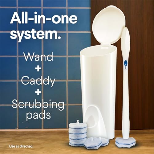 Clorox ToiletWand Toilet Bowl Cleaner System with Caddy and 16 Disinfecting Refill Heads