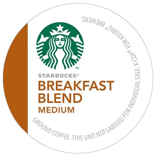 Starbucks Breakfast Blend Coffee K-Cups - Smooth & Flavorful | 24 Count (2 Pack)