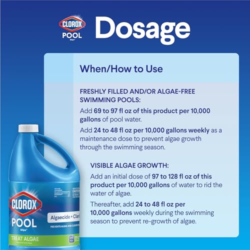 Clorox® Pool&Spa™ Swimming Pool Algaecide and Clarifier, Prevents