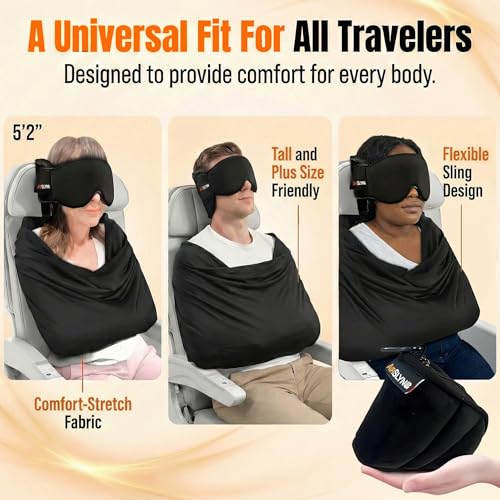 3-in-1 Travel Comfort Kit with Neck Pillow, Eye Mask & Blanket
