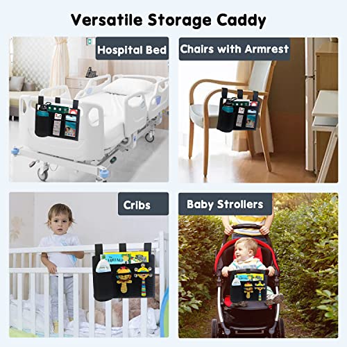 Hanging Bedside Storage Caddy Organizer for Bunk Beds and Dorm Rooms