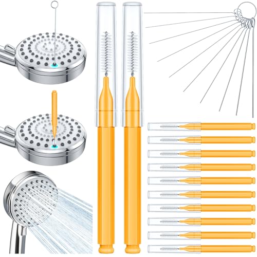 Shower Head Cleaner Brush & Pick Tool Set for Small Hole Unclogging