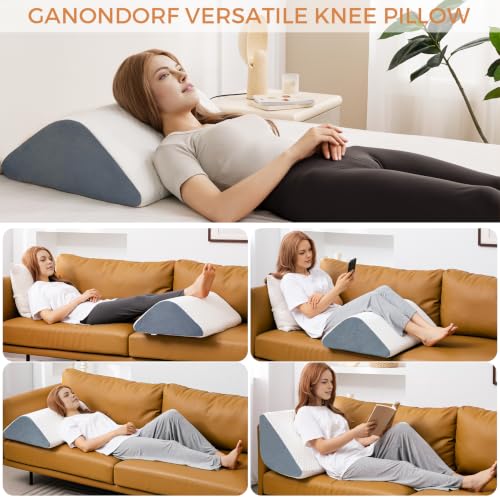 Knee Wedge Pillow for Post-Surgery Recovery - Leg Elevation Support