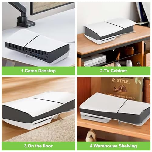 Horizontal Gaming Console Stand for Disc Edition, Stable Cooling Base