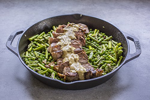 12-Inch Pre-Seasoned Cast Iron Dual Handle Pan - PFAS-Free Skillet