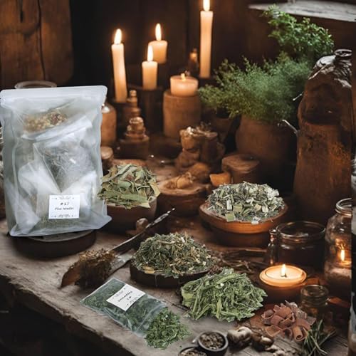 32-Pack Dried Herbs and Flowers for Witchcraft, Spell Jars, and DIY Crafts