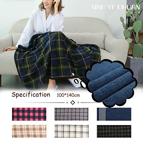Plush Fleece Wearable Blanket Poncho with Buttons, Sleeveless Cape Wrap