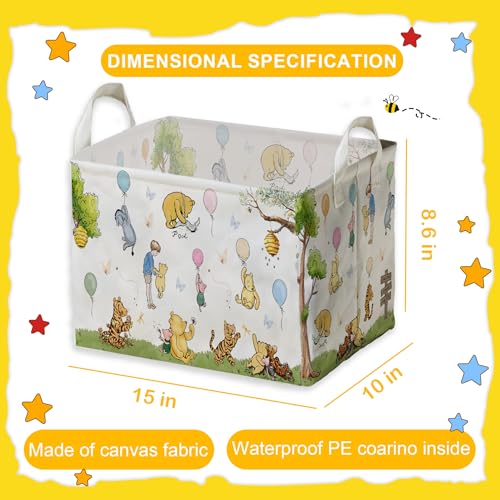 Winnie Basket Winnie-1 Baby Nursery Storage Hamper Waterproof Foldable Toy & Clothes Bin